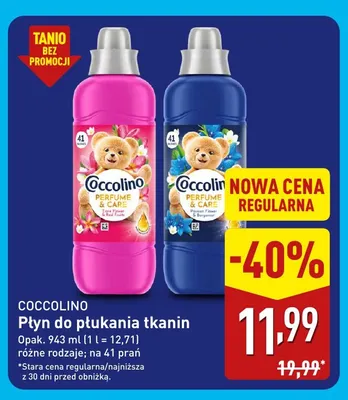 Płyn do płukania tkanin Coccolino promocja w Aldi