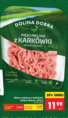 Mięso mielone z karkówki promocja w Biedronka