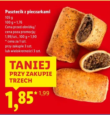 Pasztecik z pieczarkami promocja w Lidl