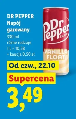 Napój gazowany Dr Pepper promocja w Lidl