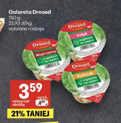 Galareta z kurczaka Drosed promocja w Delikatesy Centrum