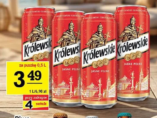 Piwo Królewskie Jasne Pełne promocja w Gram Market