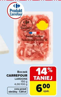 Boczek 150 g promocja w Carrefour Market