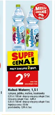 Kubuś Waterrr cytryna promocja w Twój Market