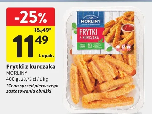 Frytki z kurczaka Morliny promocja w Intermarche