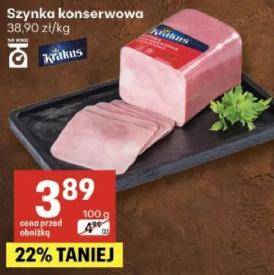 Szynka konserwowa promocja w Delikatesy Centrum