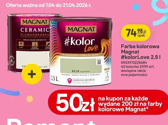Farba kolorowa #kolorLove promocja w Castorama