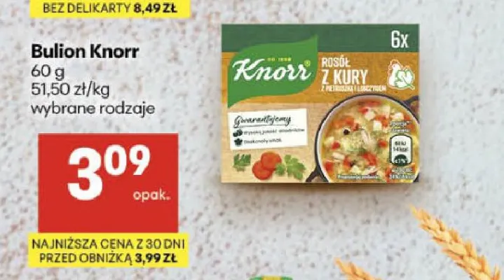Bulion Knorr promocja w Delikatesy Centrum