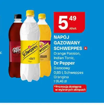 Napój gazowany Schweppes Orange Passion promocja w Chorten