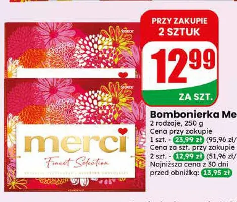 Bombonierka Merci promocja w Dino