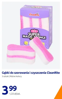 Gąbki do szorowania i czyszczenia CleanRite promocja w Action