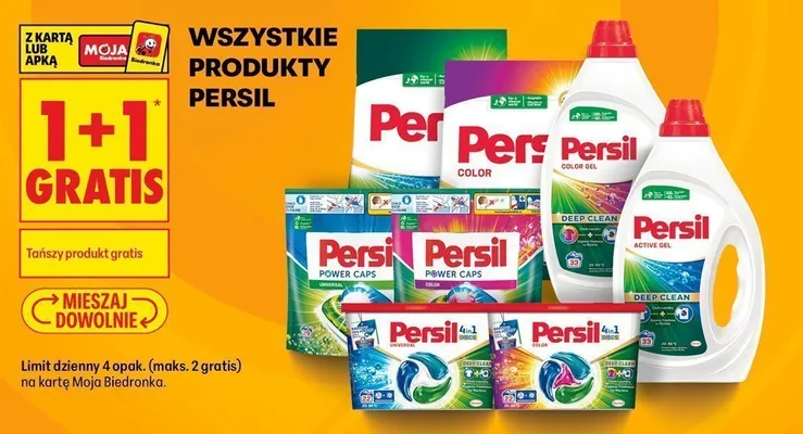 Kapsułki do prania Persil 4in1 Discs Universal promocja w Biedronka