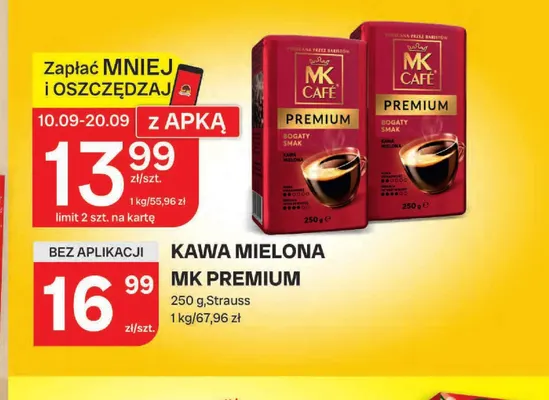 Kawa mielona MK Café Premium promocja w Chorten