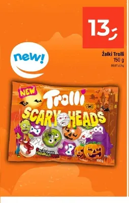 Żelki Trolli Scary Heads promocja w Dealz