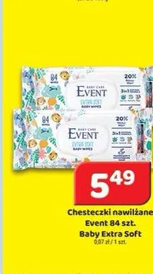 Chusteczki nawilżane Event Baby Extra Soft promocja w Delfin