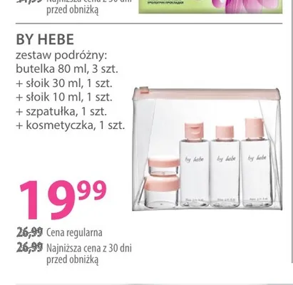Zestaw podróżny By Hebe promocja w Hebe