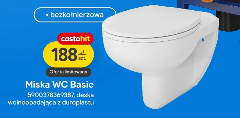 Miska WC Basic promocja w Castorama