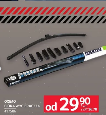 Pióra wycieraczek Oximo promocja w Selgros