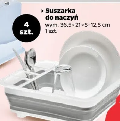 Suszarka do naczyń 4 szt. promocja w Netto