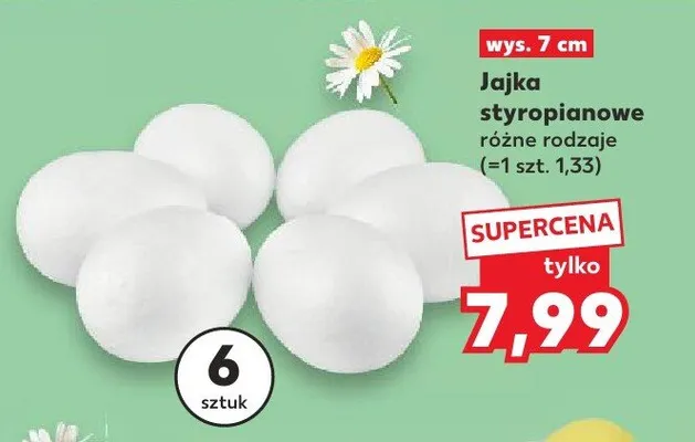 Jajka styropianowe różne rodzaje promocja w Kaufland