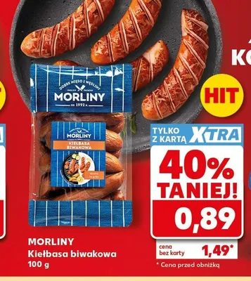 Kiełbasa biwakowa Morliny promocja w Kaufland