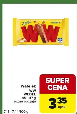 Wafelek WW klasyk różne rodzaje promocja w Carrefour Express
