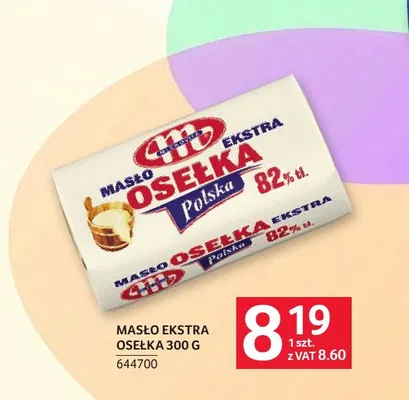 Masło ekstra osełka Mlekovita promocja w Selgros