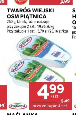 Twaróg Wiejski klinek chudy OSM Piątnica promocja w Stokrotka