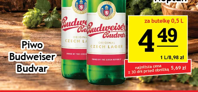 Piwo Budweiser Budvar Original Czech Lager promocja w Gram Market