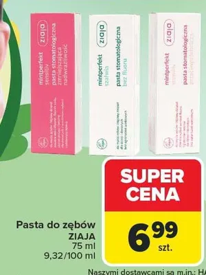 Pasta do zębów różne rodzaje promocja w Carrefour