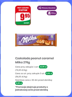 Czekolada Peanut Caramel Milka MMMAX promocja w Dino