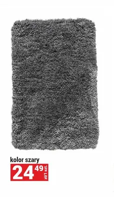 Dywanik łazienkowy szary 50x80 cm promocja w Merkury Market