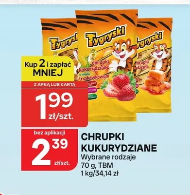 Chrupki kukurydziane Tygryski promocja w Chorten