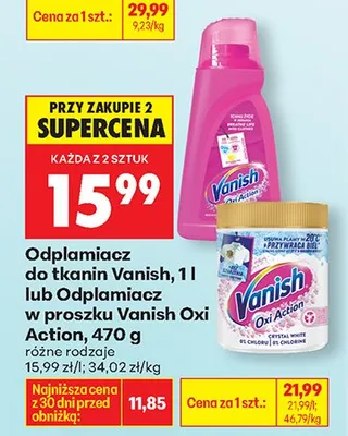 Odplamiacz do tkanin różne rodzaje promocja w Biedronka