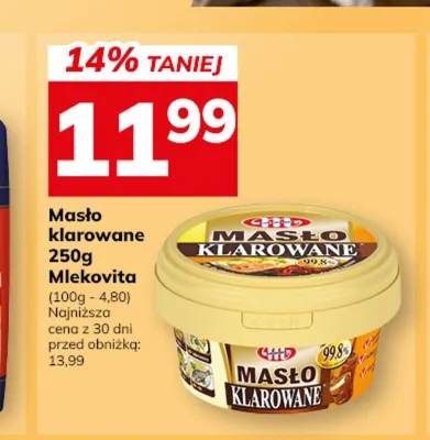 Masło klarowane Mlekovita promocja w Hitpol