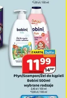 Płyn do kąpieli Bobini promocja w Delfin