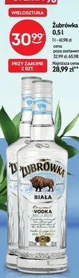 Wódka Żubrówka Biała promocja w Żabka