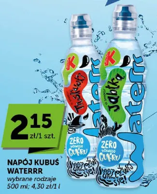 Napój Kubuś Waterrr promocja w Euro Sklep