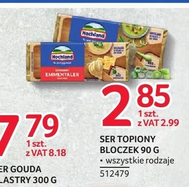 Ser topiony bloczek Hochland promocja w Selgros