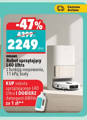 Robot sprzątający Dreame L40 Ultra promocja w Biedronka Home