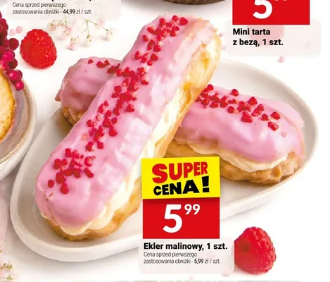 Ekler malinowy Białecki promocja w Twój Market