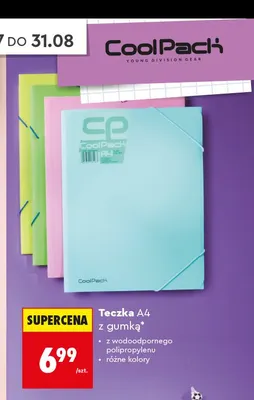 Teczka A4 z gumką CoolPack promocja w Biedronka