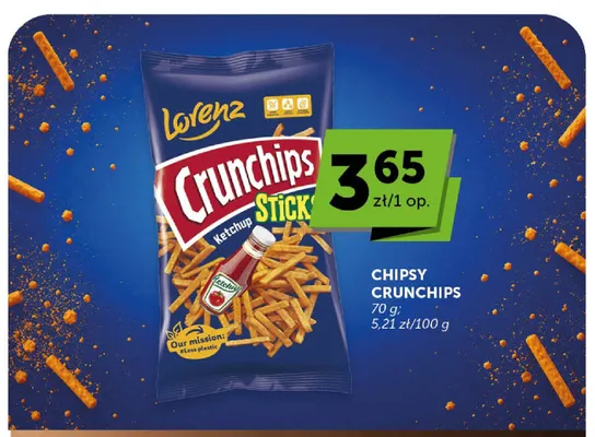 Chipsy Lorenz Crunchips Sticks Ketchup promocja w Groszek
