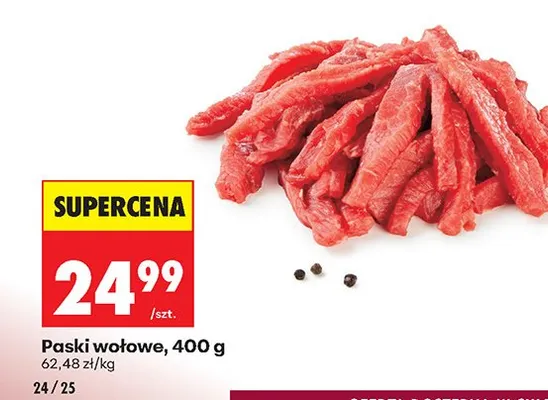 Paski wołowe promocja w Biedronka