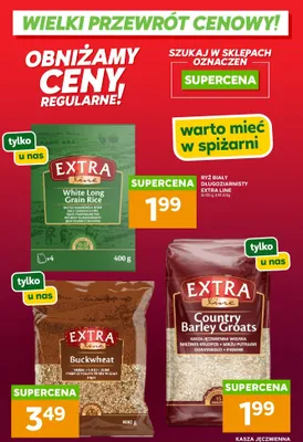 Ryż biały długoziarnisty Extra Line promocja w Stokrotka