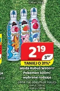 Woda Kubuś Waterrr Pokemon promocja w Delfin