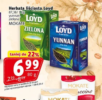 Herbata liściasta yunnan Loyd promocja w Prim Market