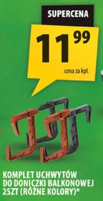 Komplet uchwytów do doniczek balkonowej 25ZT różne kolory promocja w Arhelan
