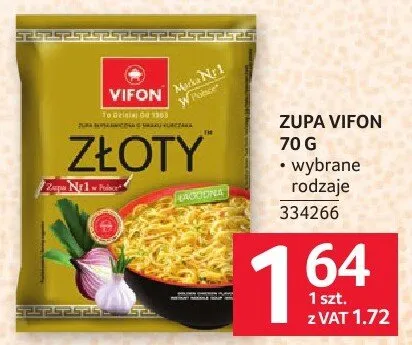 Zupa Vifon Złoty 70 g promocja w Selgros
