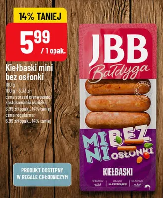 Kiełbaski mini bez osłonki promocja w POLOmarket